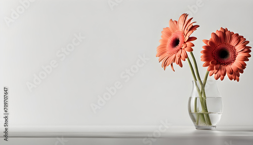 Beautiful Isolate Gerbera Flower