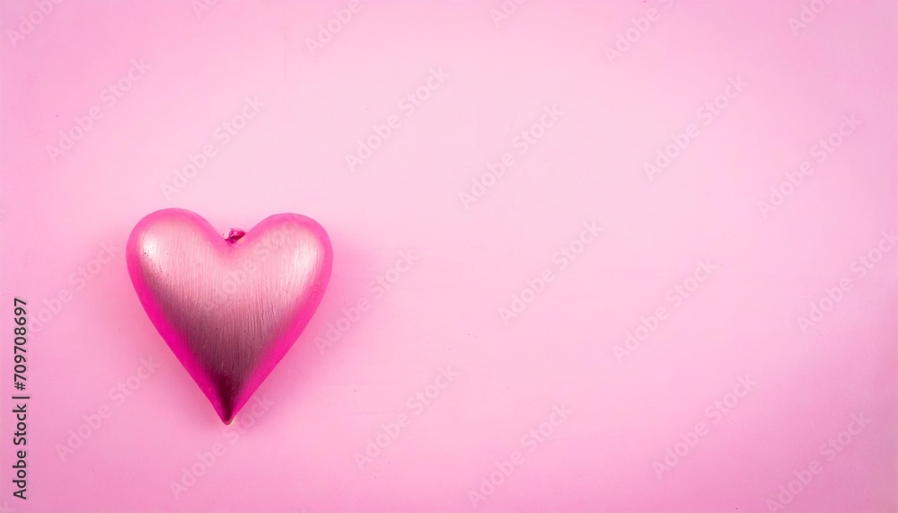 valentine heart on pink background illustration