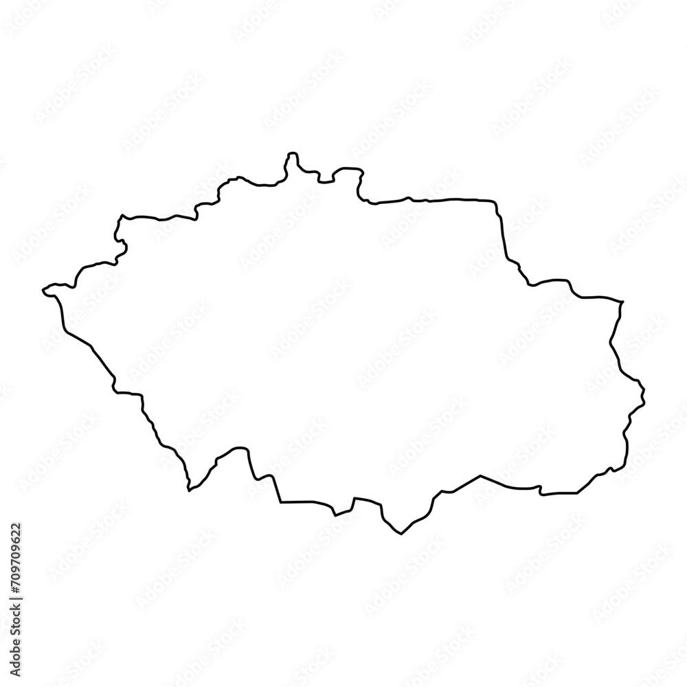 Uvs province map, administrative division of Mongolia. Vector illustration.