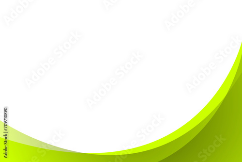 Green vector curve modern background with white space for text and message. concept design