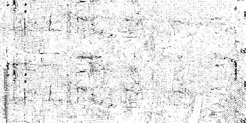 Black and white texture in art style. Fantastic monochrome background. Pattern from the chaos of dots, spots, lines, cracks. Grunge dark surreal