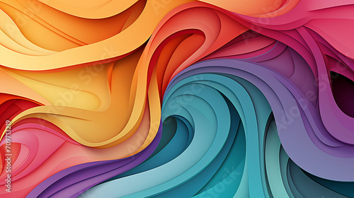 abstract colorful glowing wavy perspective with fractals and curves background 16:9 widescreen wallpapers