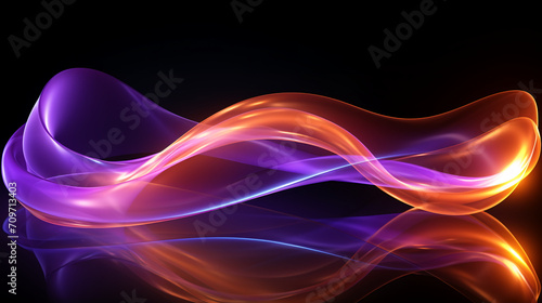 abstract colorful glowing wavy perspective with fractals and curves background 16:9 widescreen wallpapers