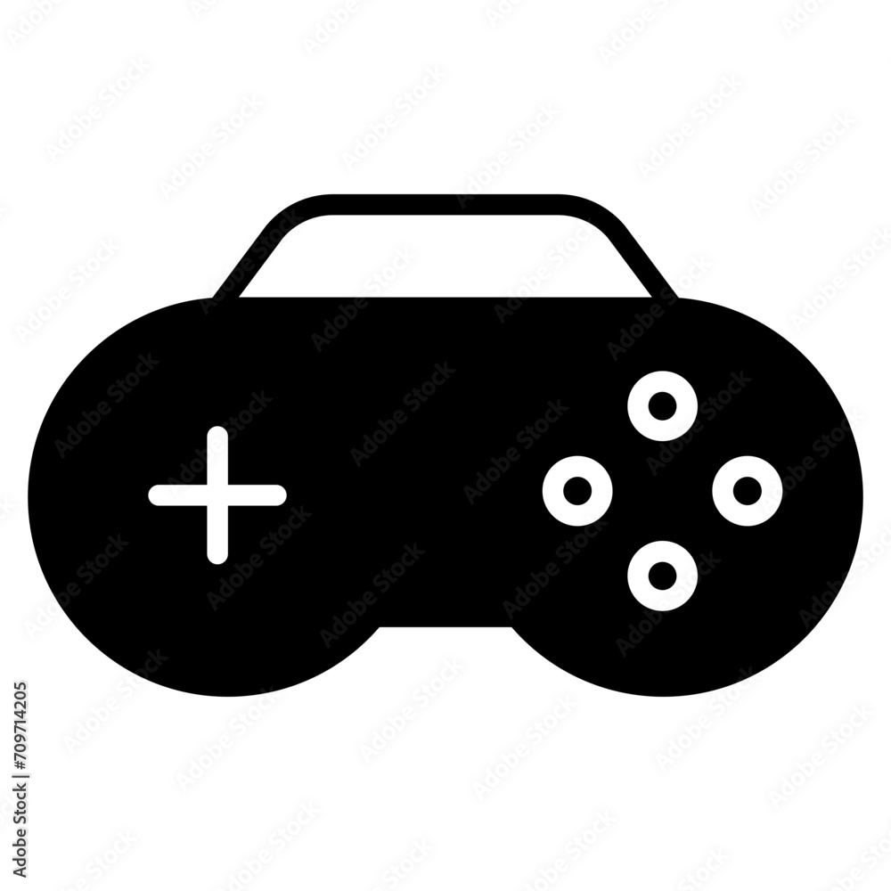 Gamepad solid glyph icon