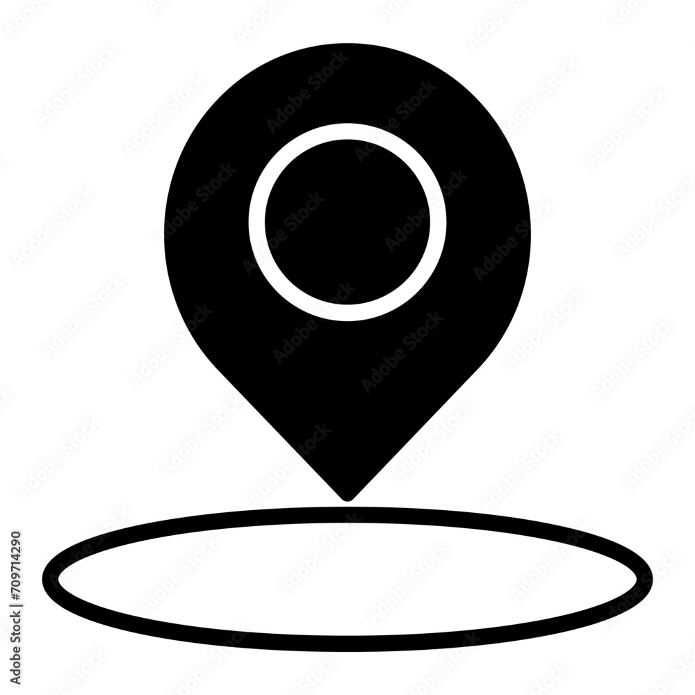 Law Location solid glyph icon Law Location solid glyph icon