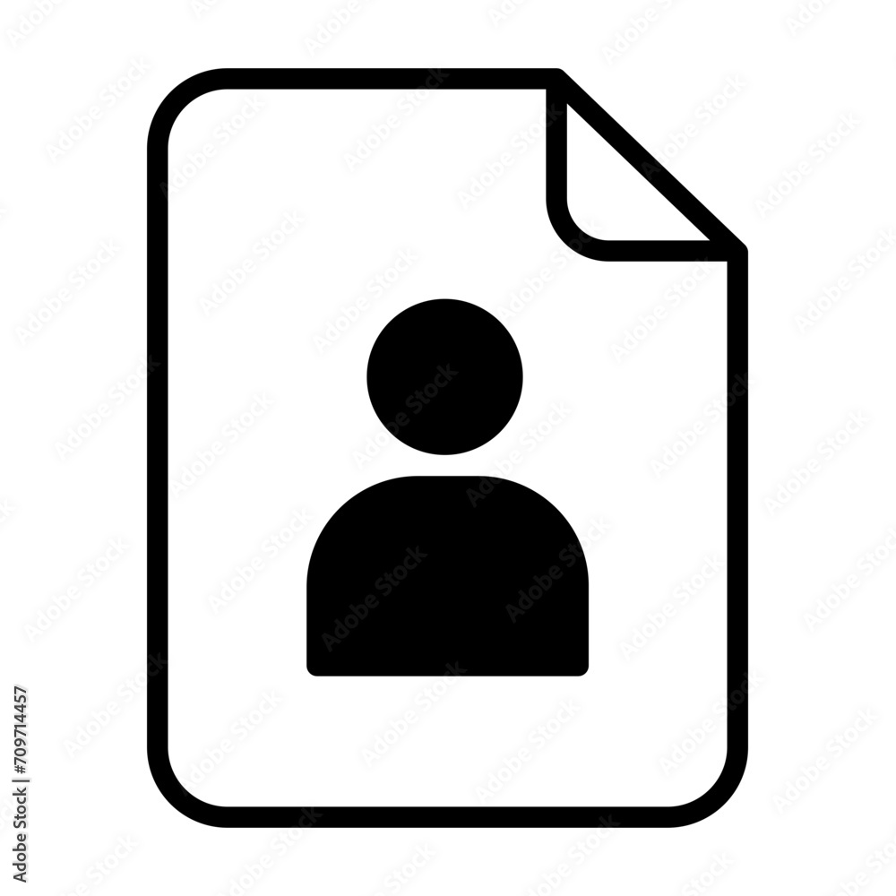 cv page solid glyph icon cv page solid glyph icon