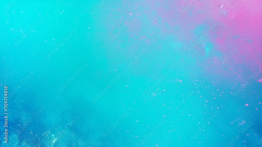 Vibrant Style Turquoise Psychedelic Grainy Gradient. Copy paste area for texture	