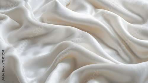 White Silk folded fabric texture