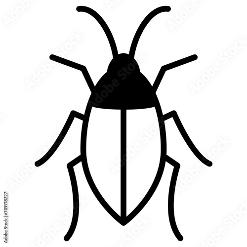 Cockroach solid glyph icon