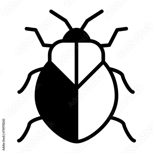 Stinkbug solid glyph icon photo