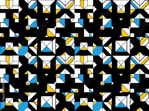 Seamless vector abstract background in pink color, geometric seamless pattern, tiling endless wallpaper with geometrical shapes structure.