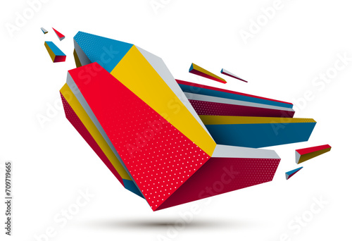 Low poly abstract form isol...