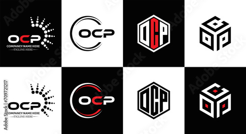 OCP logo. O C P design. White OCP letter. OCP, O C P letter logo design. Initial letter OCP linked circle uppercase monogram logo. O C P letter logo vector design. OCP letter logo design five style.	
 photo