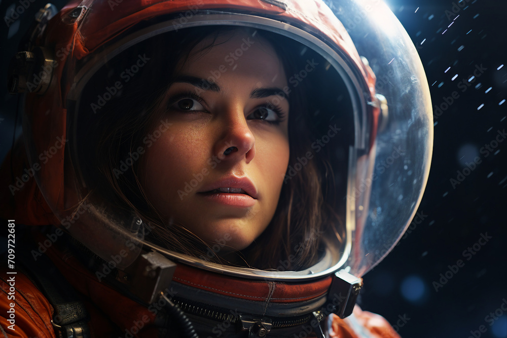 Mankind exploring the space using astronaut protective suit Generative AI closeup futurism Mankind exploring the space using astronaut protective suit Generative AI closeup futurism