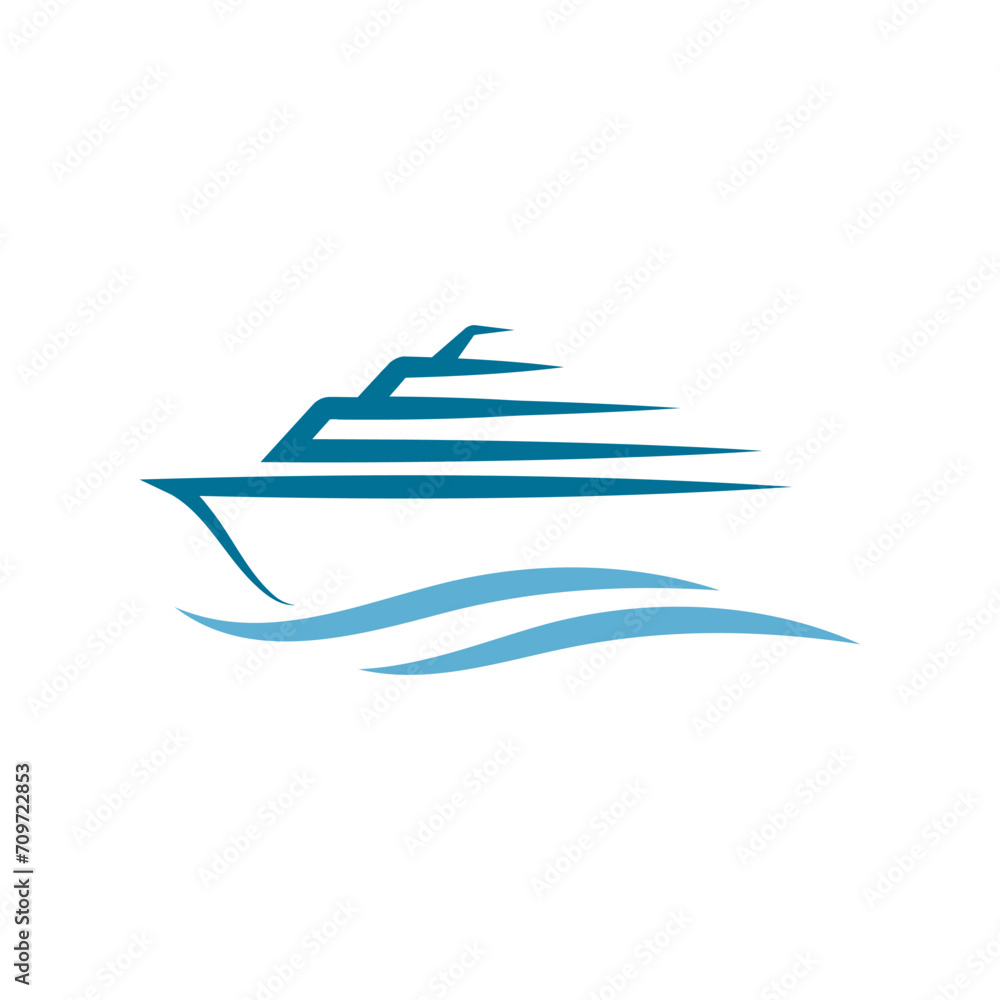 yacht logo abstract vector template. Boat Logo Design Template Vector Graphic Branding Element. yacht logo abstract vector template. Boat Logo Design Template Vector Graphic Branding Element.
