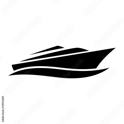 yacht logo abstract vector template. Boat Logo Design Template Vector Graphic Branding Element.