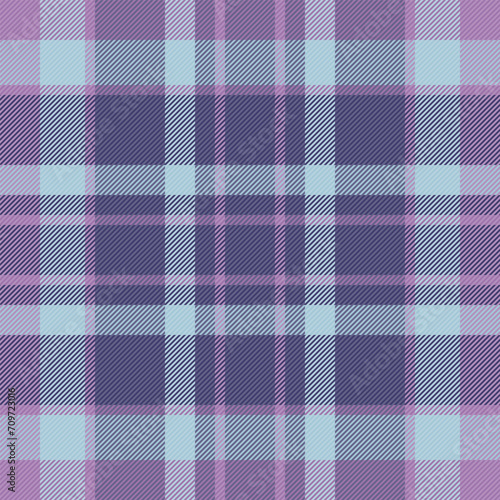 Refresh pattern check texture, silk vector tartan seamless. Pajamas background plaid textile fabric in pastel and light colors.