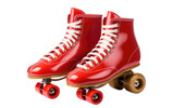 Old-School Rollerblade Sneakers isolated on transparent Background