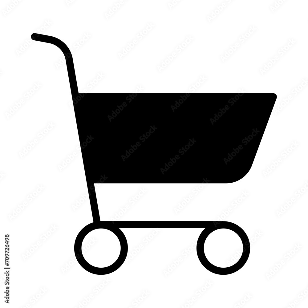 Cart solid glyph icon Cart solid glyph icon