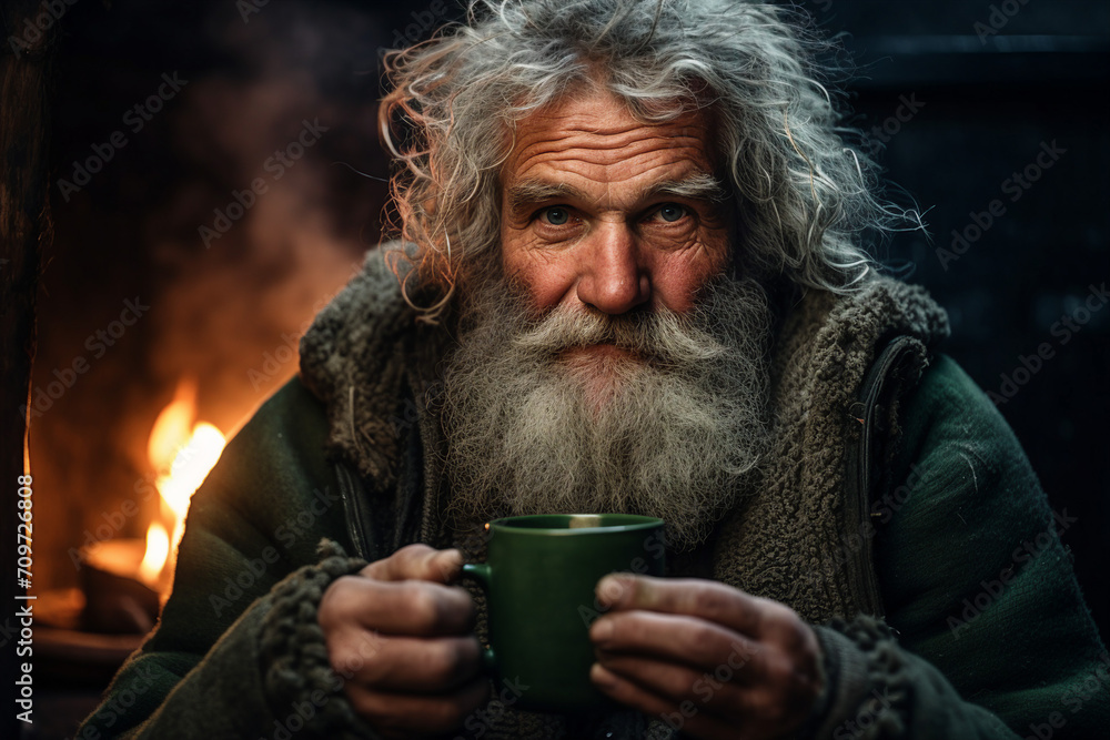 Generative AI picture of desperate homeless person man woman child poor helpless in the street Generative AI picture of desperate homeless person man woman child poor helpless in the street