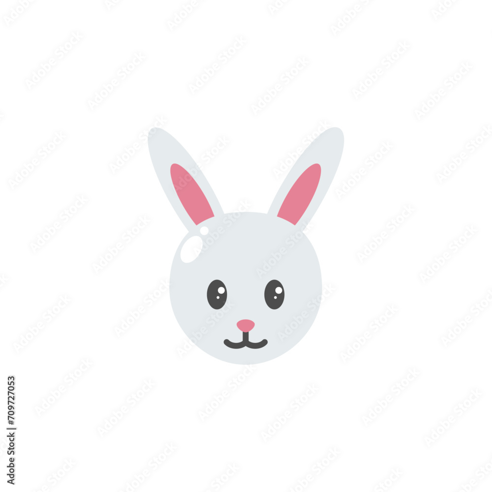 Icon Illustration of Rabbit Zodiac Flat Design - Chinese Zodiac Vector Illustration Icon Illustration of Rabbit Zodiac Flat Design - Chinese Zodiac Vector Illustration