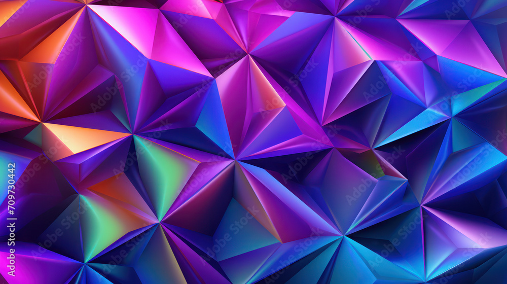 Fototapeta premium Abstract Crystal Design: A Modern Pattern of Geometric Triangles.