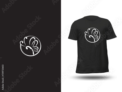 Enchanting Butterfly Women's T-Shirt Design