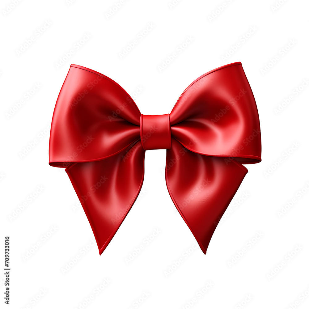 red bow on transparent background PNG