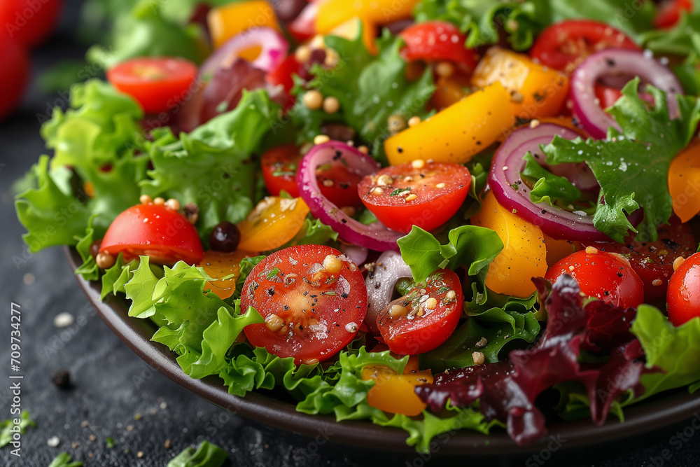 fresh vegetable salad