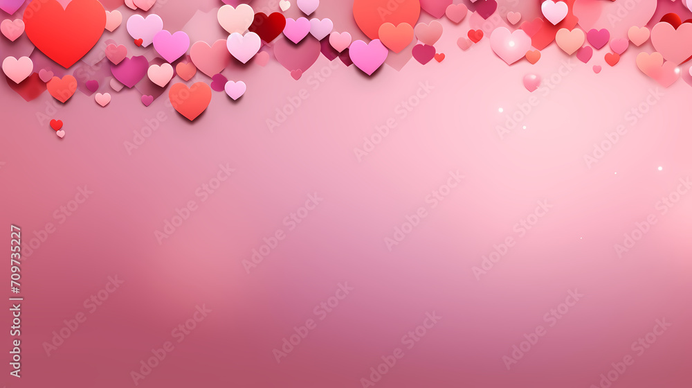 Romantic heart-shaped Valentine's Day background, symbolizing Valentine's Day, wedding, love