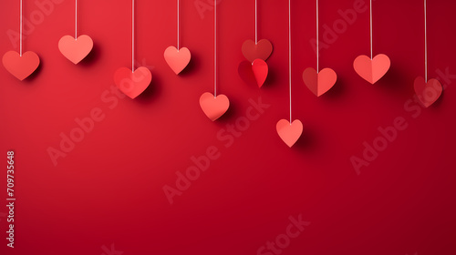 Romantic heart-shaped Valentine's Day background, symbolizing Valentine's Day, wedding, love