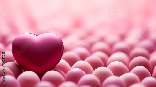 Valentine's Day, love and romance background, background with heart shapes
