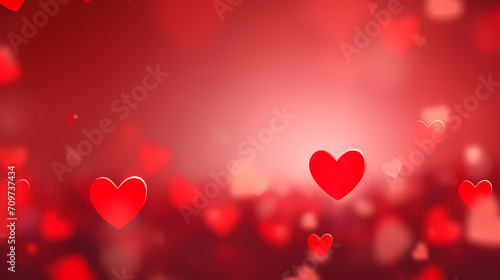 Valentine's Day, love and romance background, background with heart shapes