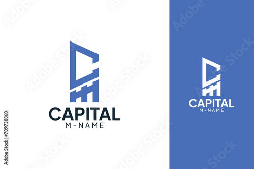 Real Estate Logo Design City Building CM Template