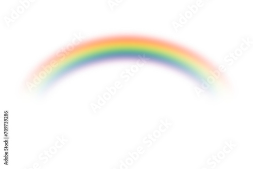 Rainbow with transparent background. Rainbow on isolated backgdrop, effect after rain, rainbow overlay, colorful rainbows, png