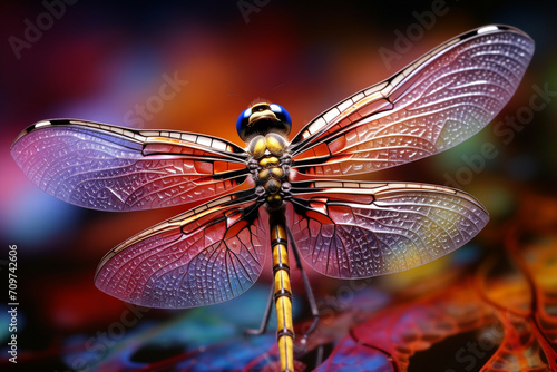 dragonfly wings, Extreme Closeup Shot created with Generative Ai