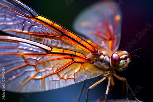 dragonfly wings, Extreme Closeup Shot created with Generative Ai © Andrii Yablonskyi