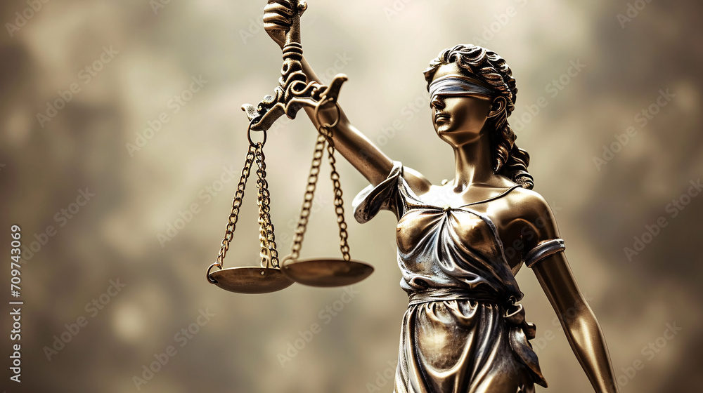 Lady justice statue close-up, justice concept Lady justice statue close-up, justice concept