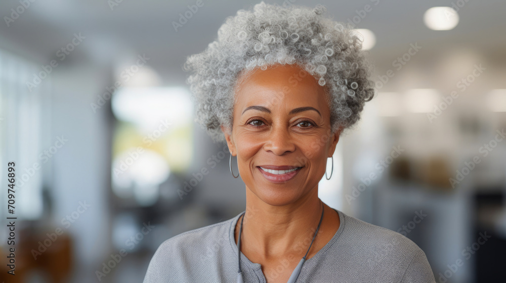 Professional Senior Woman Physical Therapist in Medical Setting Professional Senior Woman Physical Therapist in Medical Setting