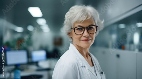 Laboratory Expertise: Older Woman at Work