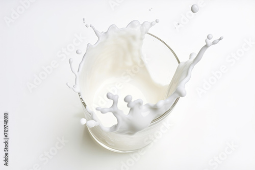 Fresh milk splash for healthy natural fresh drink.