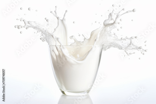 Fresh milk splash for healthy natural fresh drink.