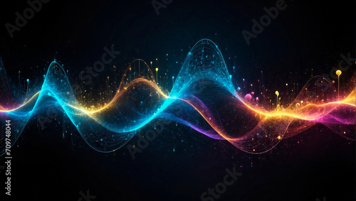 Particle Waveform. Dynamic Visuals of Energy