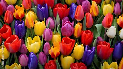 a tulip arrangement with unique patterns and color combinations  showcasing the diversity of tulip varieties at the Canada Tulip Festival 2024  portrayed in high definition
