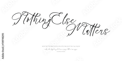 Nothing else matters alphabet script
