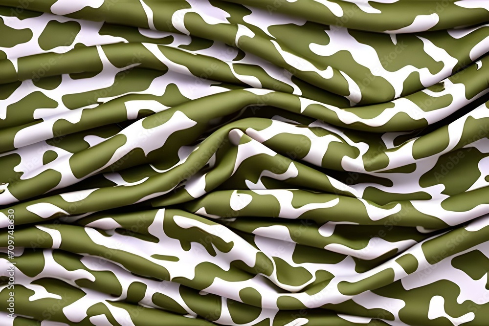 Fototapeta premium army camouflage pattern rippled fabric background