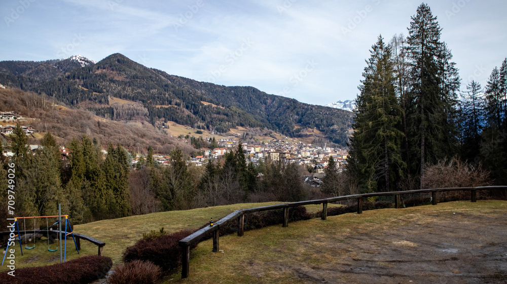 Naklejka premium Borno, provincia di Brescia, Italia, panorami