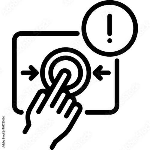 Panic Button Icon