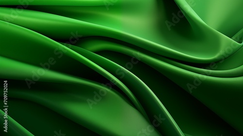 Abstract Dark Green Silk Background