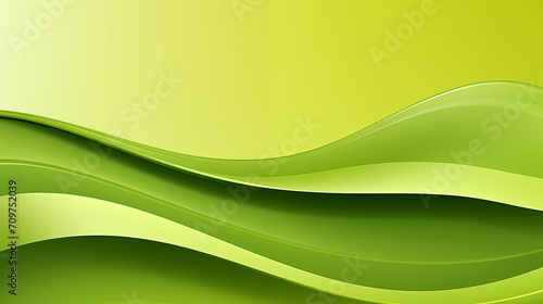 Abstract Light Green Wave Background